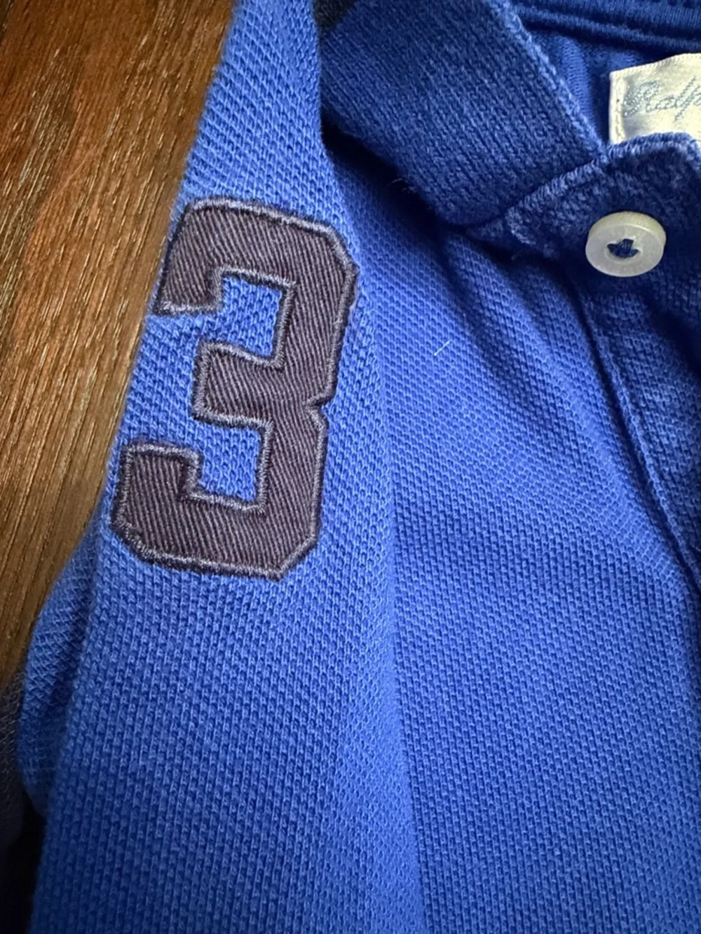 Ralph Lauren Baby Boy Polo Footie Coverall Pony Logo Blue 9M
